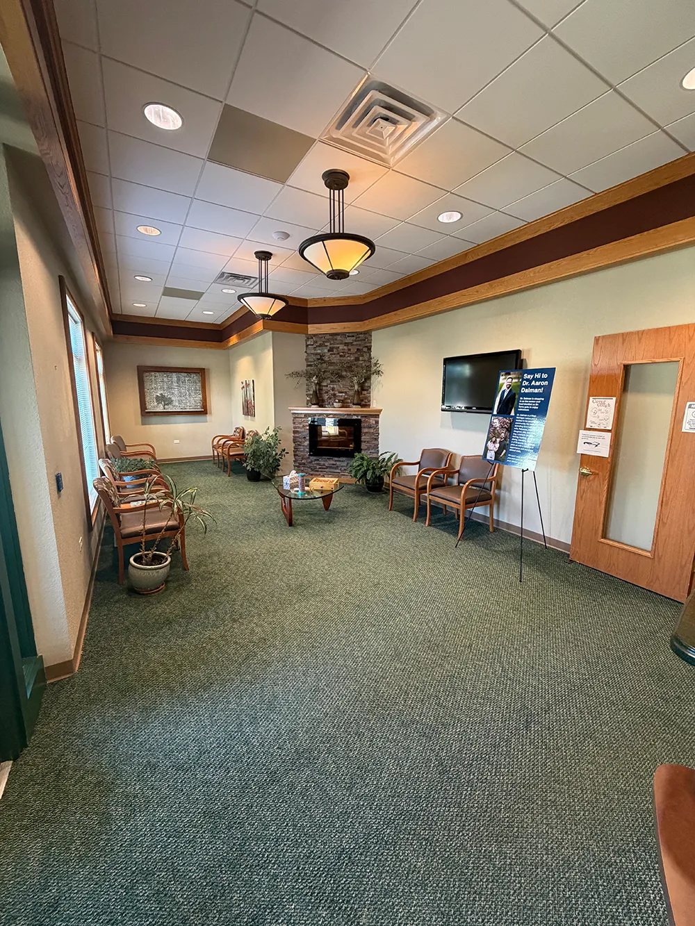 Comfortable waiting lobby at Duneside Dental